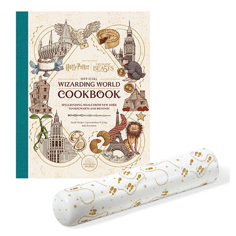 Harry Potter Fantastic Beasts:Cookbook & Rolling Pin Giftset