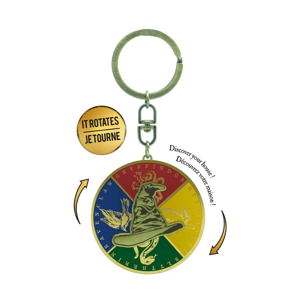 HARRY POTTER – SORTING HAT SPINNER KEYCHAIN