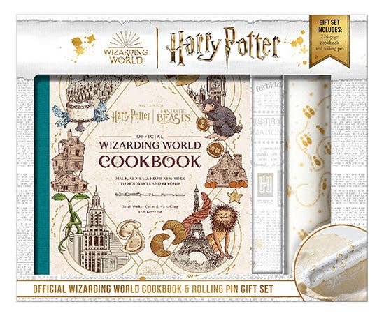 Harry Potter Fantastic Beasts:Cookbook & Rolling Pin Giftset